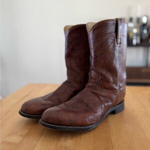 Justin Boots Brown Cowboy Western Boots